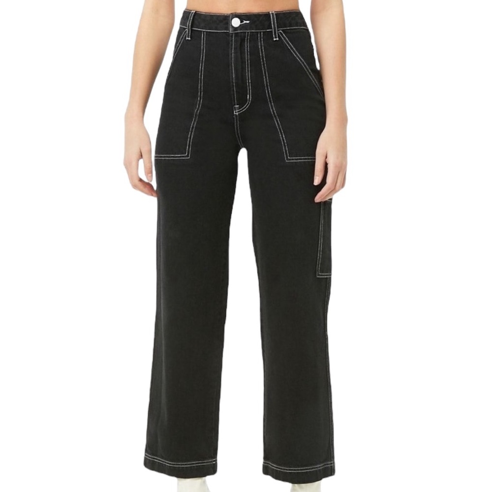 Forever 21 Black Cargo Pants
